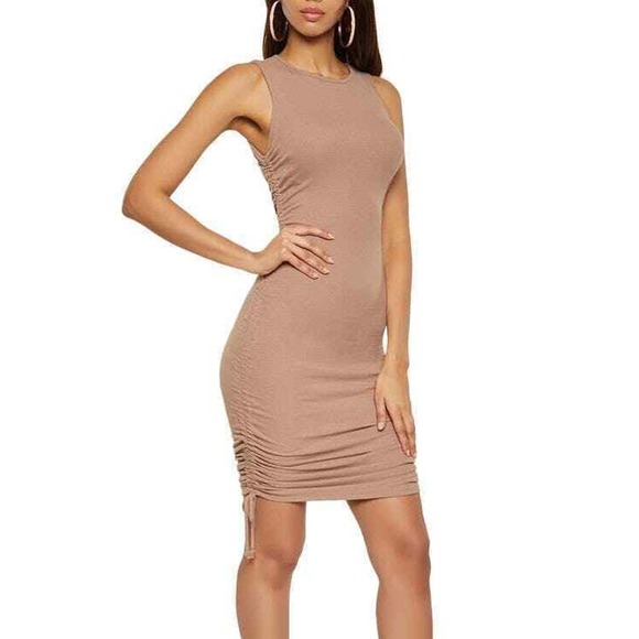 Heart & Hips Ruched Bodycon Dress Small - Picture 1 of 6